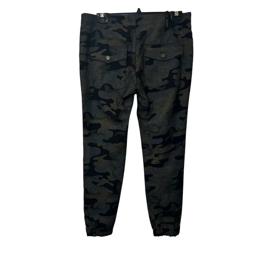 Veronica Beard 'Field Cargo'Camouflage Pants‎  Woll Blend size 6 $395